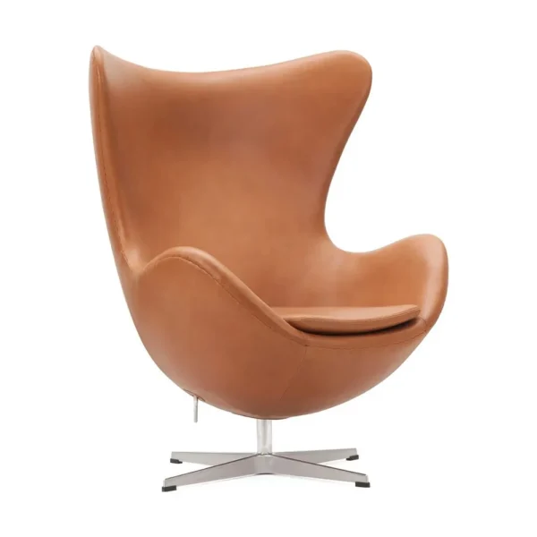 Egg Chair Replica with Stool - Image 3