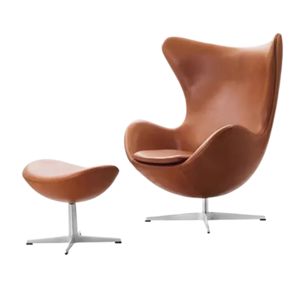 Egg Chair Replica with Stool